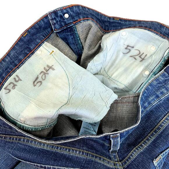 Levi Strauss Signature Vintage Stretch Low Rise Bootcut Blue Jeans Misses 16 - Picture 14 of 14